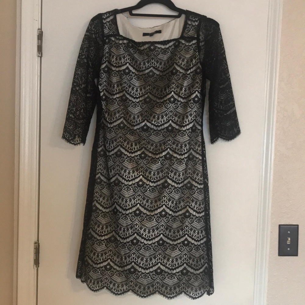 Alex Marie Black lace dress in size 4